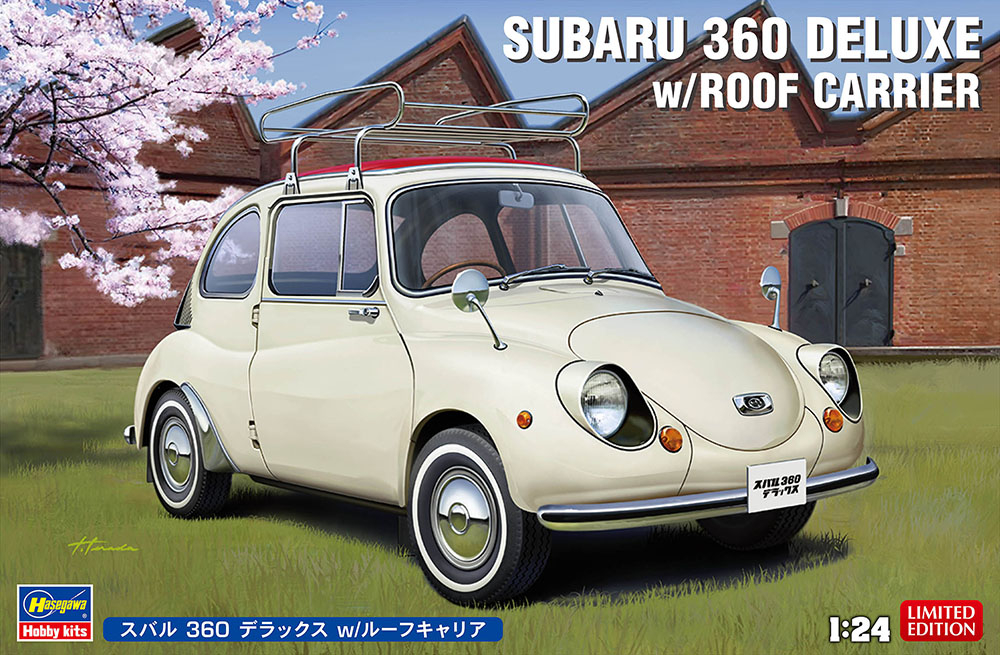 20622-Автомобиль SUBARU 360 DELUXE w/ROOF с багажником на крыше (Limited Edition) Hasegawa