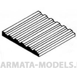 EVG4529 Сайдинг, шаг 2,5 мм, лист 15х30 см