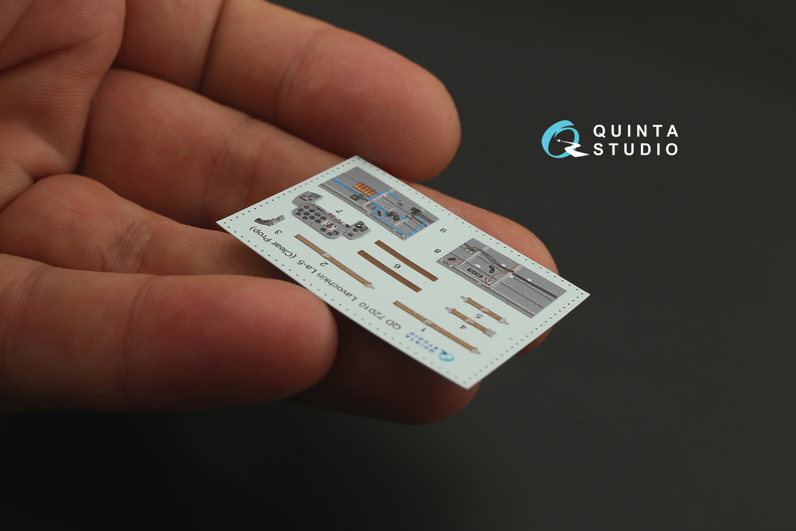 QD72010 1/72 3D Декаль интерьера кабины Ла-5 (для модели ClearProp)
