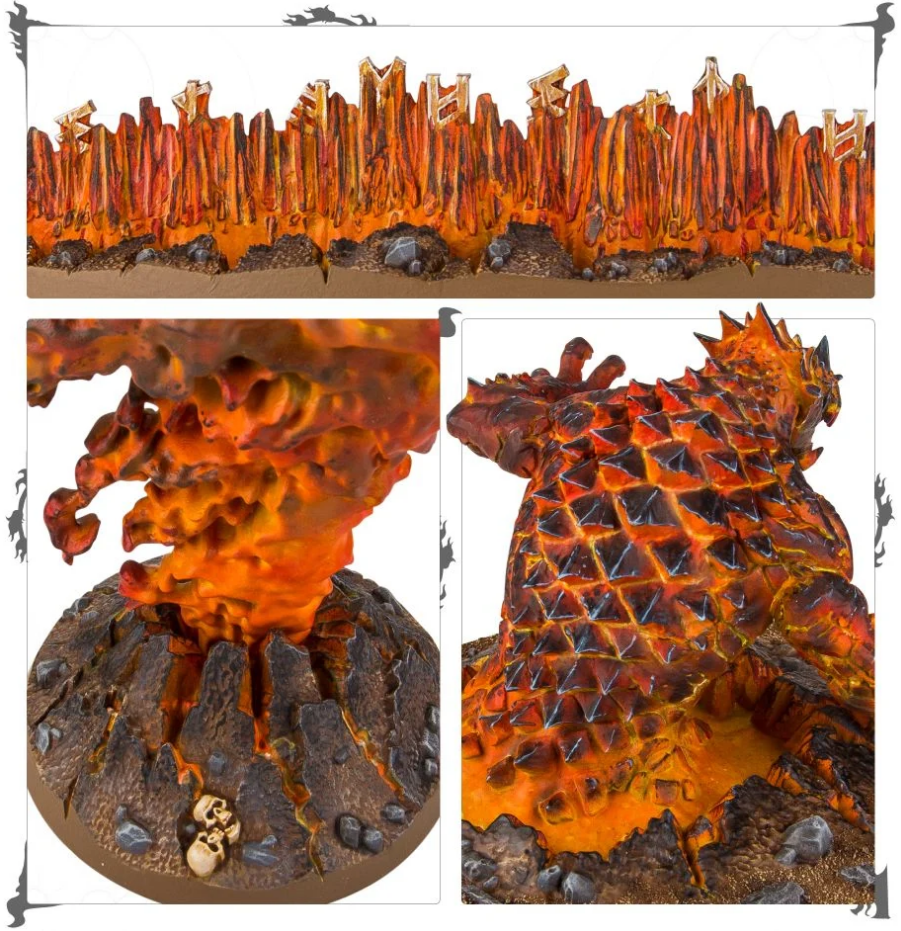 84-27GW Набор игрового ландшафта Огненные Истребители.  Магматические Заклинания (Fireslayers Magmic Invocations)