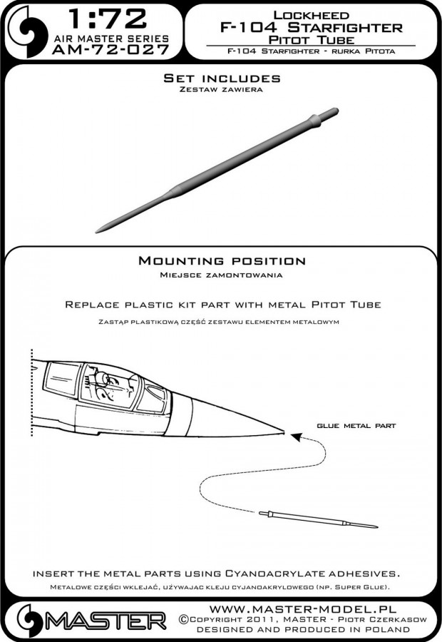 AM-72-027 ПВД для самолета F-104 Starfighter