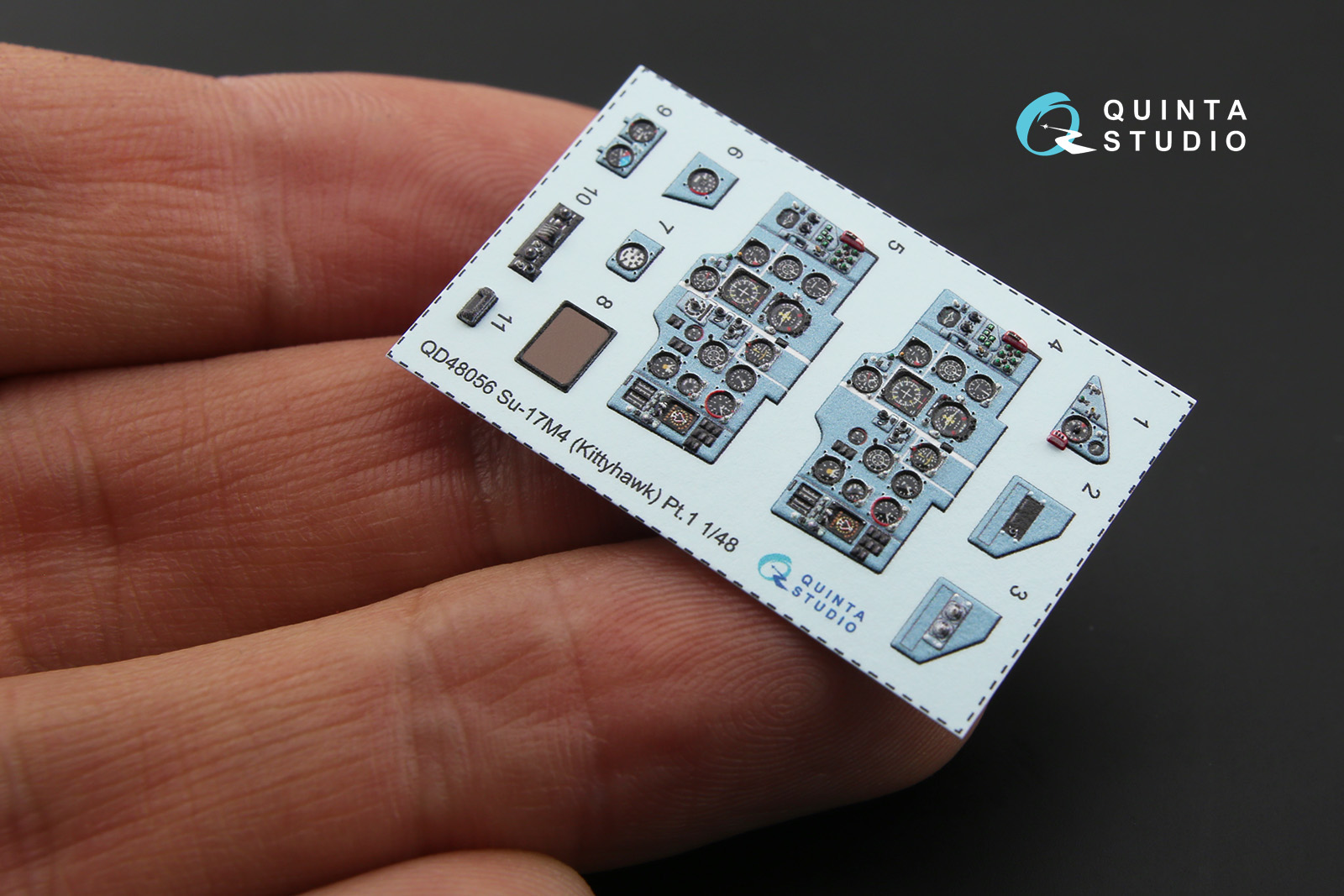 QD48056 3D Декаль интерьера кабины Су-17М4/22М4 (для модели KittyHawk)