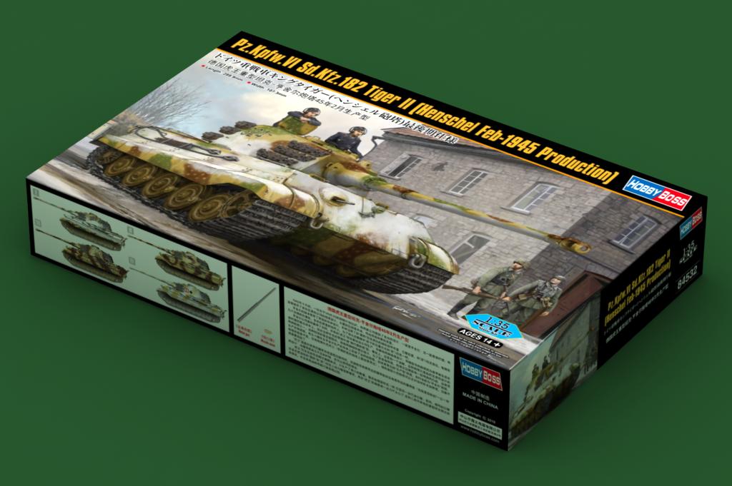 84532HB Pz.Kpfw.VI Sd.Kfz.182 Tiger II (Henschel Feb-1945 Production) Hobby Boss