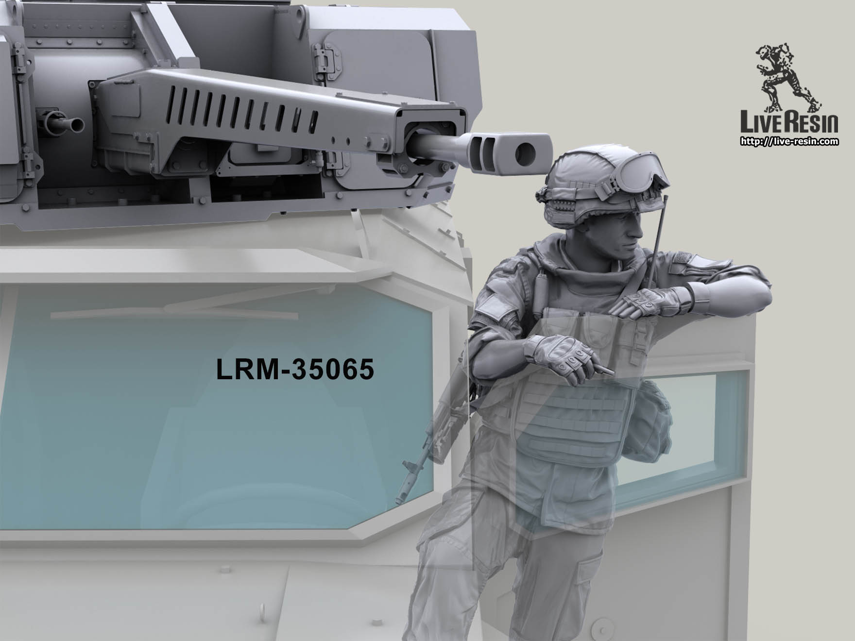 LRM35060 Современный солдат Российской Армии - Водитель/Командир БТР, водитель автотехники в шлемофоне -3