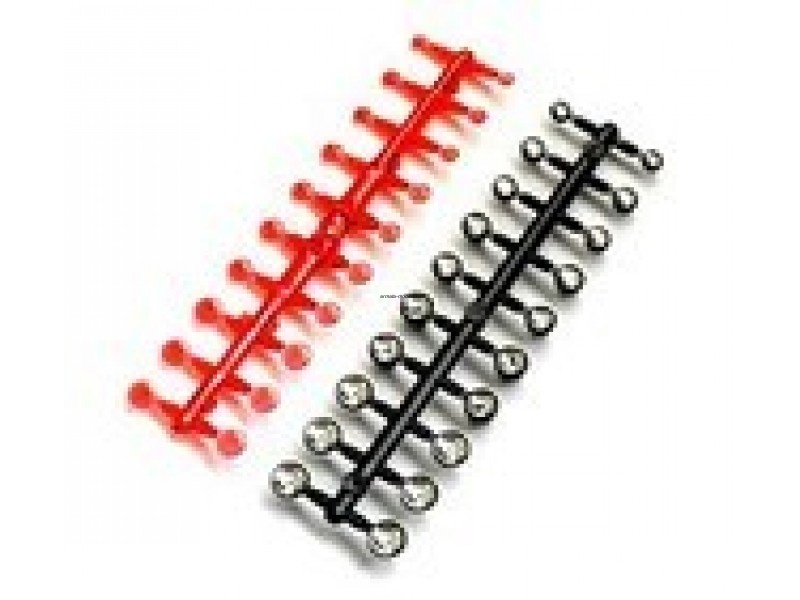 3507R-ELF Дополнения для моделей Катафоты красные (48 шт.)Корпуса фар 48 шт.  C запресованными отражателями+48 красных линз.