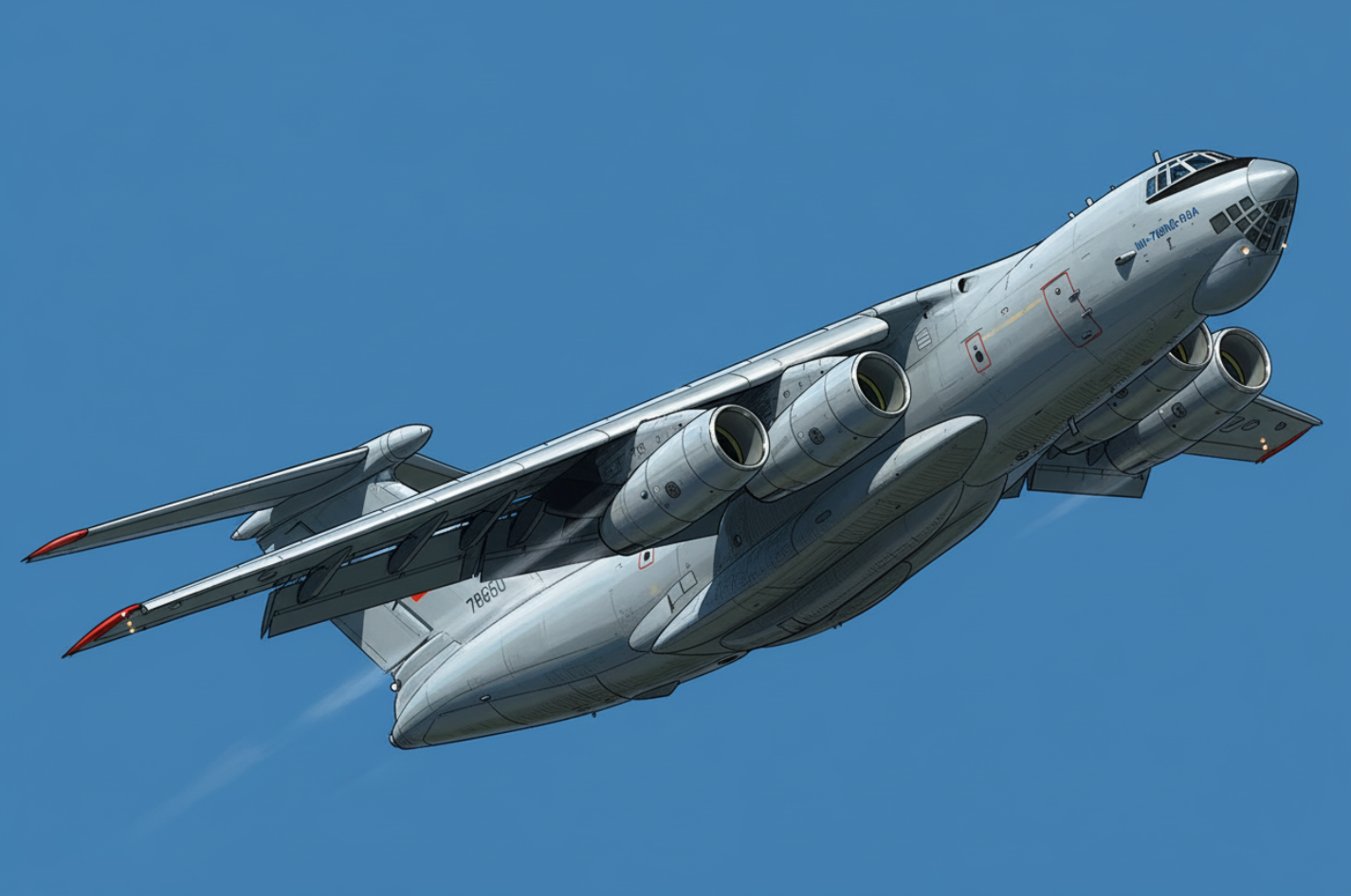 AM7011Z Военно-транспортный самолет Ил-76МД-90А Arma Models