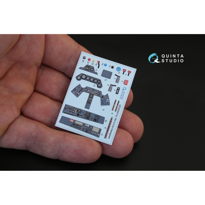 QD32055 3D Декаль интерьера кабины FW 190A-5 (для модели Hasegawa)