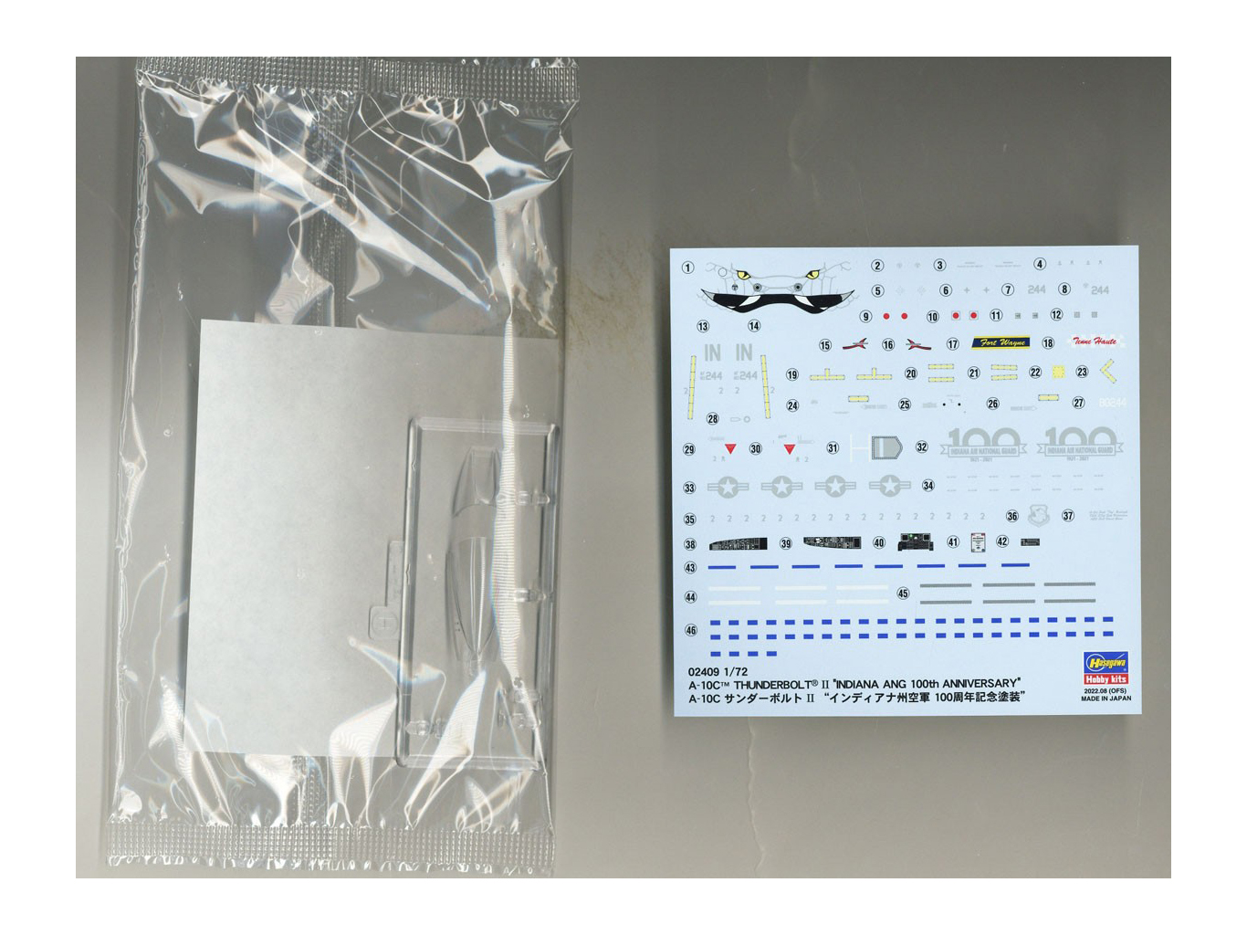 02409-Штурмовик ВВС США A-10C Thunderbolt II quot;Indiana ANG 100th Anniversaryquot; (Limited Edition) Hasegawa