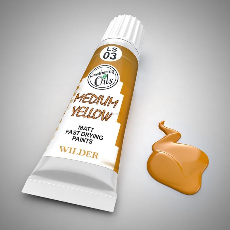 LS-03 Краски специальные быстросохнущие, на основе льняного масла. 20 мл цвет желтый обычный