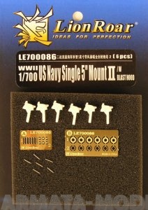 LE700086 Набор фототравления для  WWII U.S Navy Single 5 inch Mount II /w blast hood