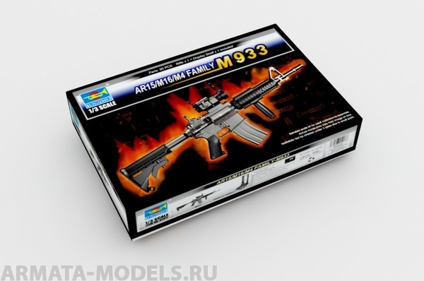 01917P Американская полуавтоматическая винтовка AR15/M16/M4 M933 Trumpeter
