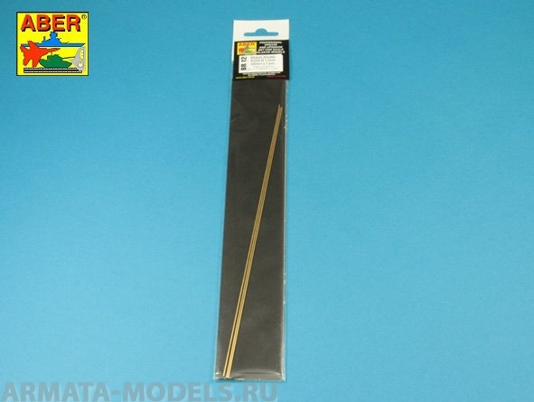 ABR-BR-12  Дополнения для  Brass  round rods fi 1,2mm length 250mm x 3 pcs. для