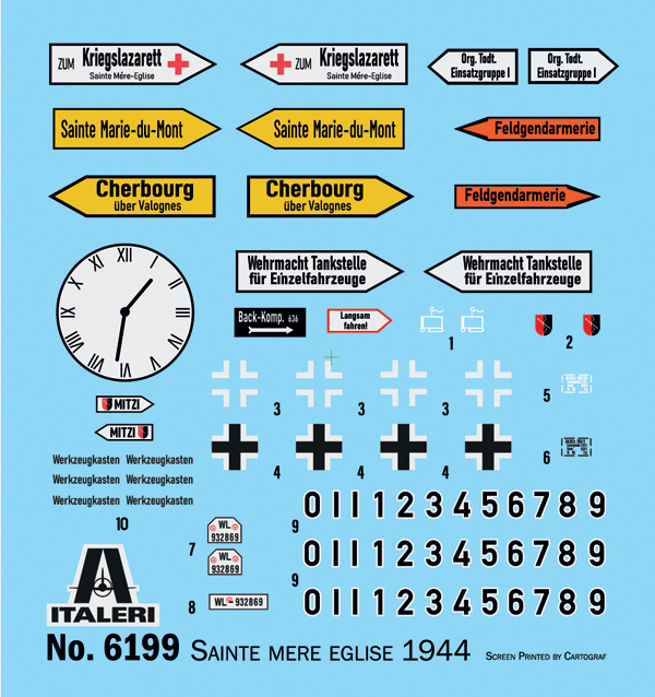 6199ИТ БИТВА ЗА НОРМАНДИЮ: Сент-Мер-Эглиз, 6 июня 1944 г. Italeri