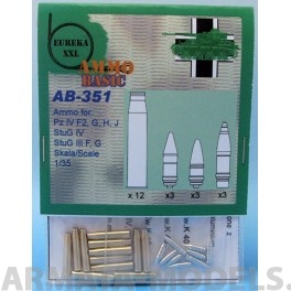 AB-351 Дополнения для моделей 7,5 cm Ammo for Kw.K.40/Stu.K.40 L/43 and L/48