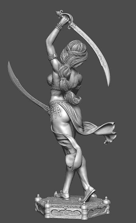 CHM-75079. Миры Фэнтези: Принцесса Аграбы. 75 мм. Материал - смола. Chronos Miniatures