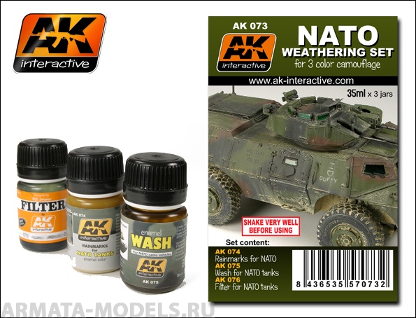 AK073 Набор для везеринга NATO WEATHERING SET