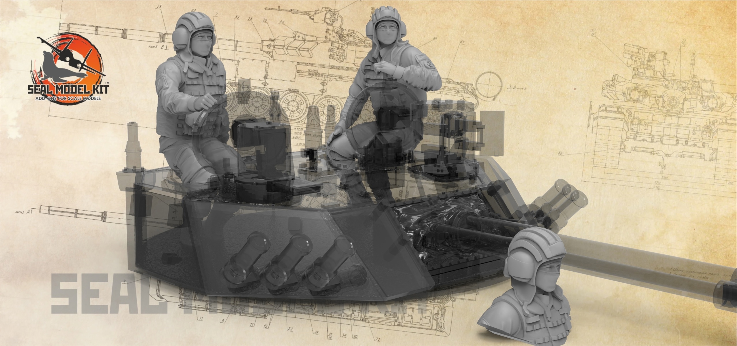 smk72033 Танкисты морской пехоты в движении