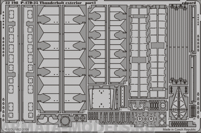 32198 Фототравление  I-153 Chaika для модели фирмы ICM (Eduard) 1/32