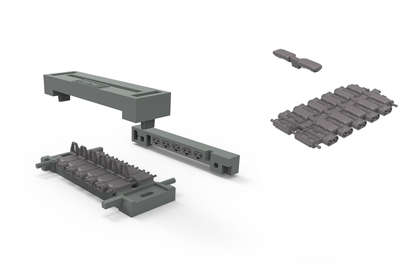 SPS-030 1/35 DOUBLE-PIN TRACKS FOR T-72 & T-90 MAIN BATTLE TANKS (CEMENT-FREE WORKABLE TRACKS)