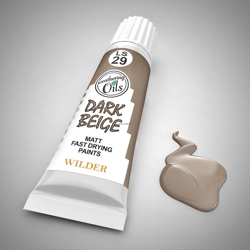 LS-29 Краски специальные быстросохнущие, на основе льняного масла. 20 мл цвет бежевый тёмный