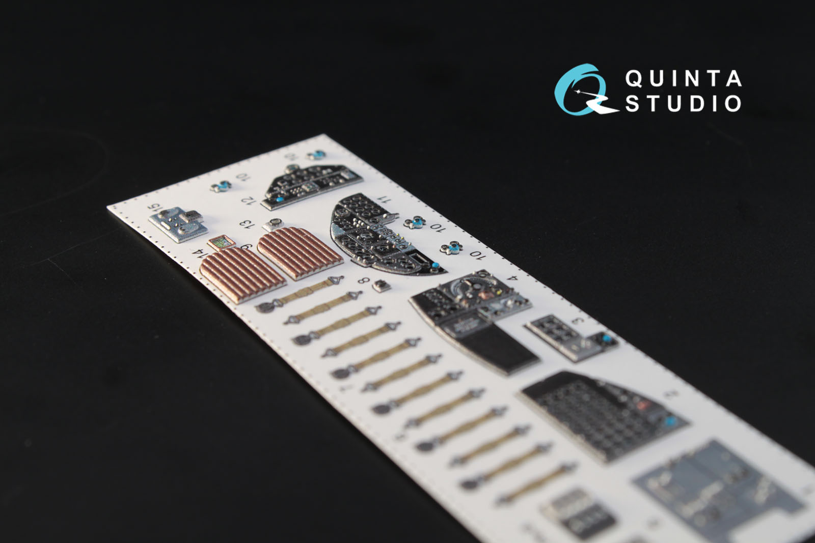 QD72005 3D Декаль интерьера кабины Пе-8/ТБ-7 (для моделей Звезда 7264, 7291)