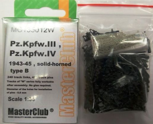MC135012W Траки для Pz.Kpfw.IV - StuG III 44 - 45 гг с просечками на шпоре и  сплошной гребень