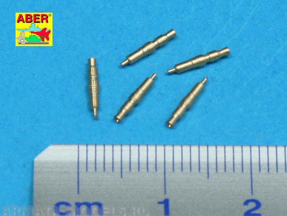 ABR-35-L-83  Дополнения для  Set of 5 pcs. German Tank MG 34 machine guns tips barrels for turret mount для любых моделей 1/35