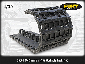 35061FURY M4A2 (76)W HVSS Workable tracks set T-66 plus extra