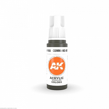 AK11155 Краска акриловая Command Green 17ml