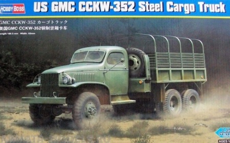 83831 Грузовик US GMC CCKW-352 Steel Cargo Truck Hobby Boss