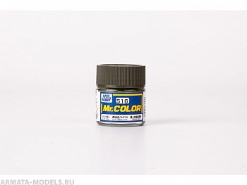 C516  краска художественная т.м. MR.HOBBY 10мл Dark Green 3414