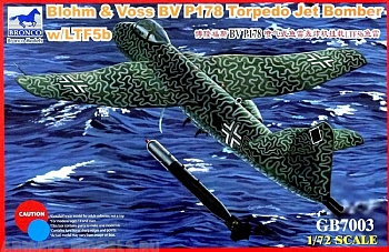 GB7003  Самолет Blohm & Voss BV P178 Torpedo Jet Bomber w/LTF5b Torpedo. (Bronco Models) 1/72