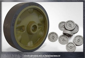 35172 US light tank M3/M3A1/M5 (Stuart), набор штампованных катков  for Tamiya, Academy, Italery, AFV Club