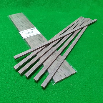 5383 рейки 4х8 мм - длина 300 мм - 6 шт - орех американский