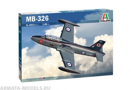2814ИТ Самолет MB.326 (10013160/170621/0366752, ИТАЛИЯ ) Italeri