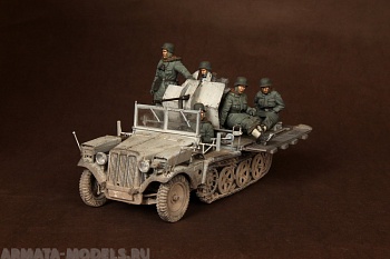 SOGA-14 Crew for Sd.Kfz.10/5 fur 2cm FlaK 30 (for Dragon 6676)