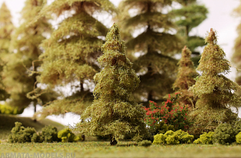 011ek010 Дремучая ель для макета леса 10см.