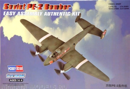 80296 Самолет Soviet PE-2 Bomber Hobby Boss