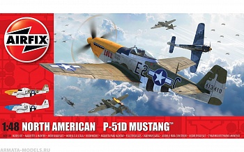 A05138 Сборная модель самолета North American P51-D Mustang (Filletless Tails)