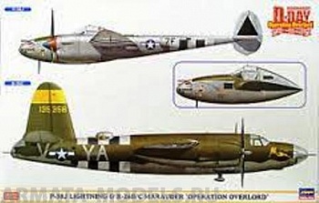 02091P-38J LIGHTNING and B-26B/C MARAUDER OPERATION OVERLORD (Two kits in the box)