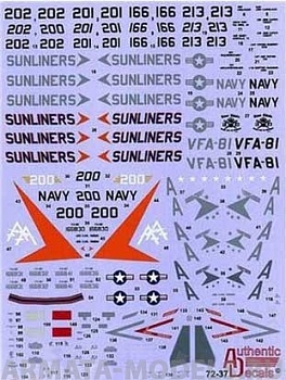 AD7237 Декаль на F/A-18E Super Hornet VFA-81
