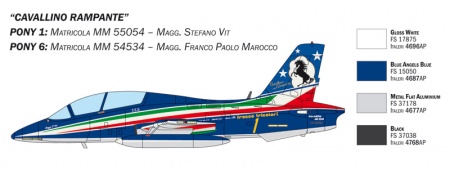 1461ИТ Самолет  AERMACCHI  МВ-339 (10013160/011122/3526709, ИТАЛИЯ) Italeri