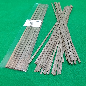 5803 рейки 0,6х4 мм - длина 300 мм - 40 шт - орех американский